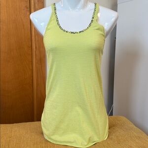 Lululemon What The Sport Singlet – Heathered Clarity Yellow – Size XS (PTP 14")